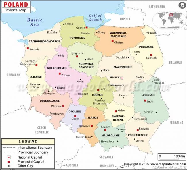 foreigners in poland political map