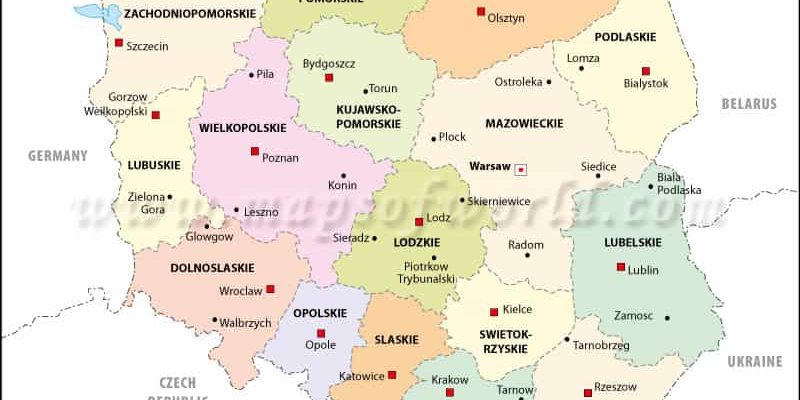 foreigners in poland political map